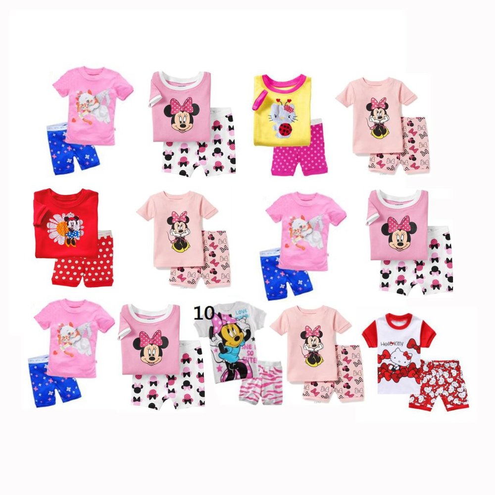 NEW 13 set of PJ Pajamas 2T-3T Cute lot!